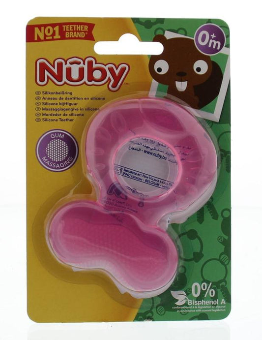 Nuby Siliconen bijtring vis 0 maanden 1 Stuks - DrogistWereld