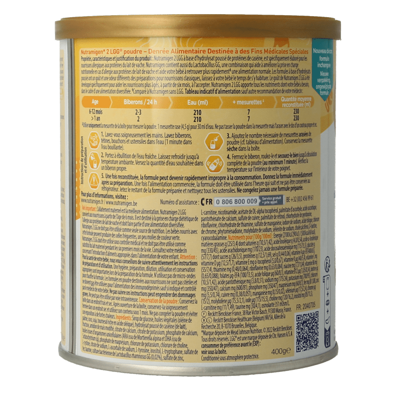 Nutramigen 2+ LGG 400 Gram - DrogistWereld