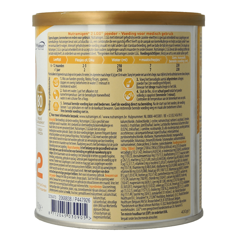 Nutramigen 2+ LGG 400 Gram - DrogistWereld