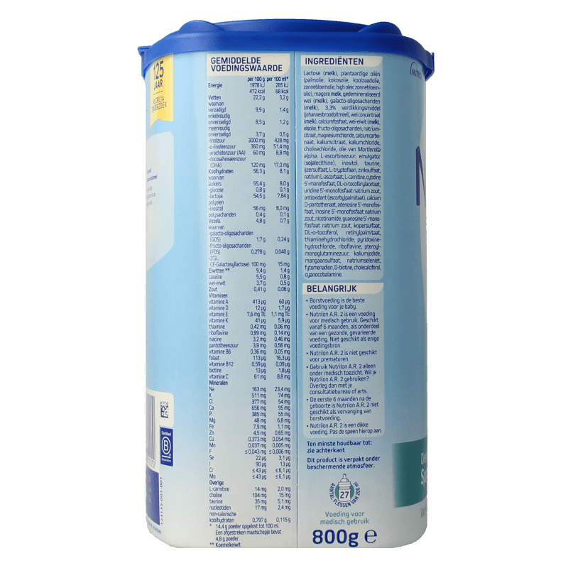Nutrilon A.R. 2 800 Gram - DrogistWereld