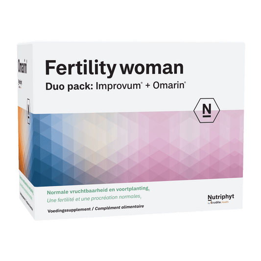 Nutriphyt Fertility woman duo 2 x 60 capsules 120 Capsules - DrogistWereld