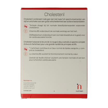 Nutrisan Cholesteril 120 Tabletten - DrogistWereld