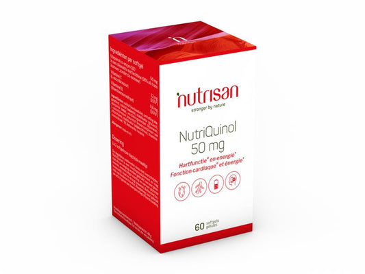 Nutrisan Nutriquinol 50mg 60 Softgels - DrogistWereld