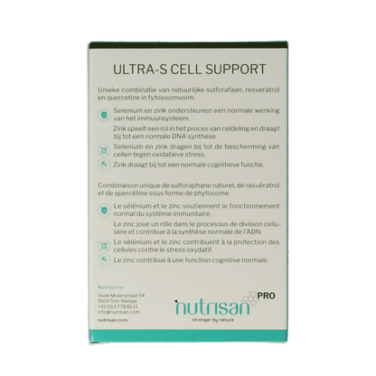 Nutrisanpro Ultra - s cell support 30 Capsules - DrogistWereld