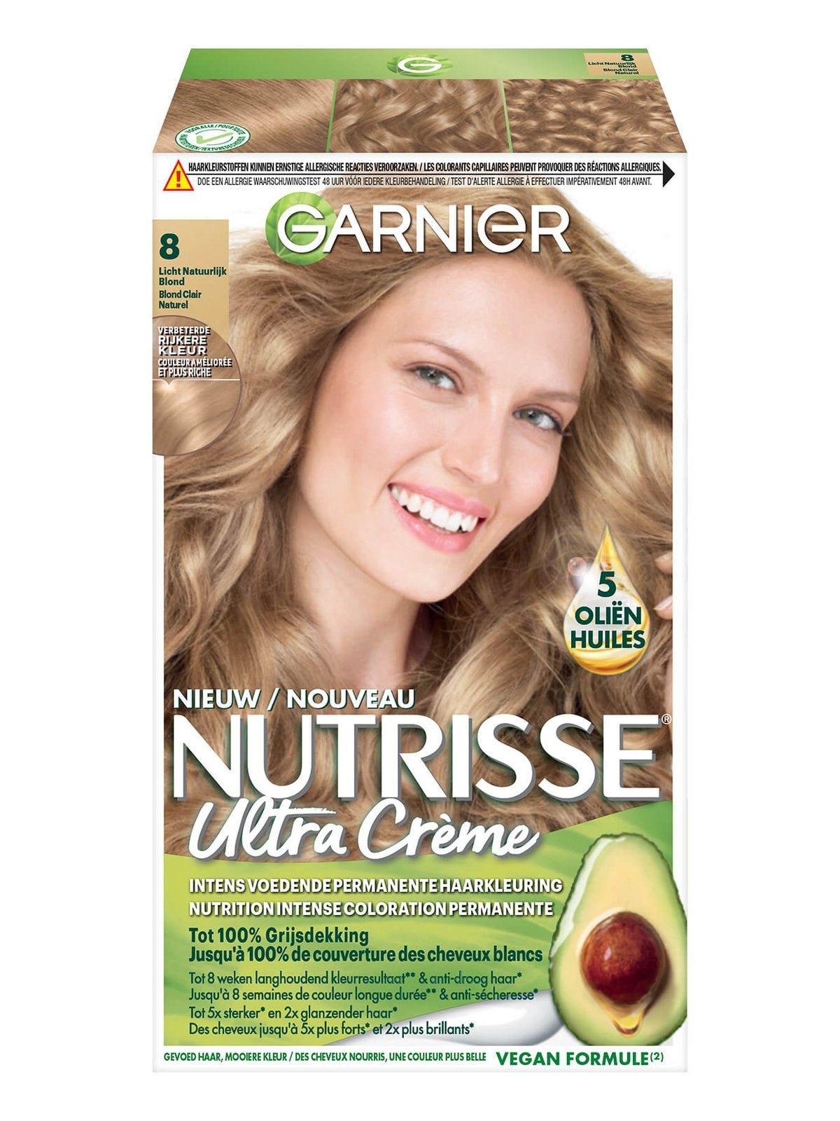 Nutrisse Nutrisse 8.0 blond vanille 1 Set - DrogistWereld