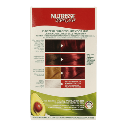 Nutrisse Nutrisse ultra color 5.62 levendig rood 1 Set - DrogistWereld