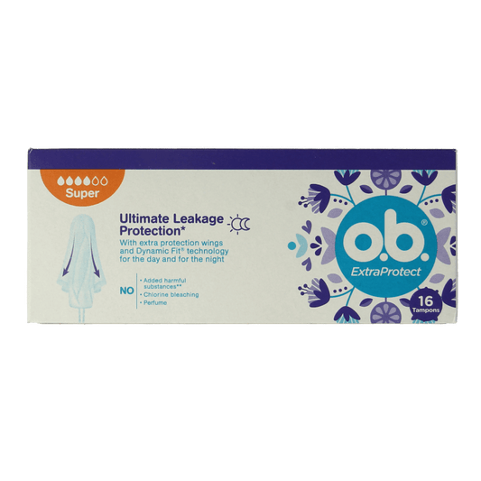 OB Tampons extra protect super 16 Stuks - DrogistWereld