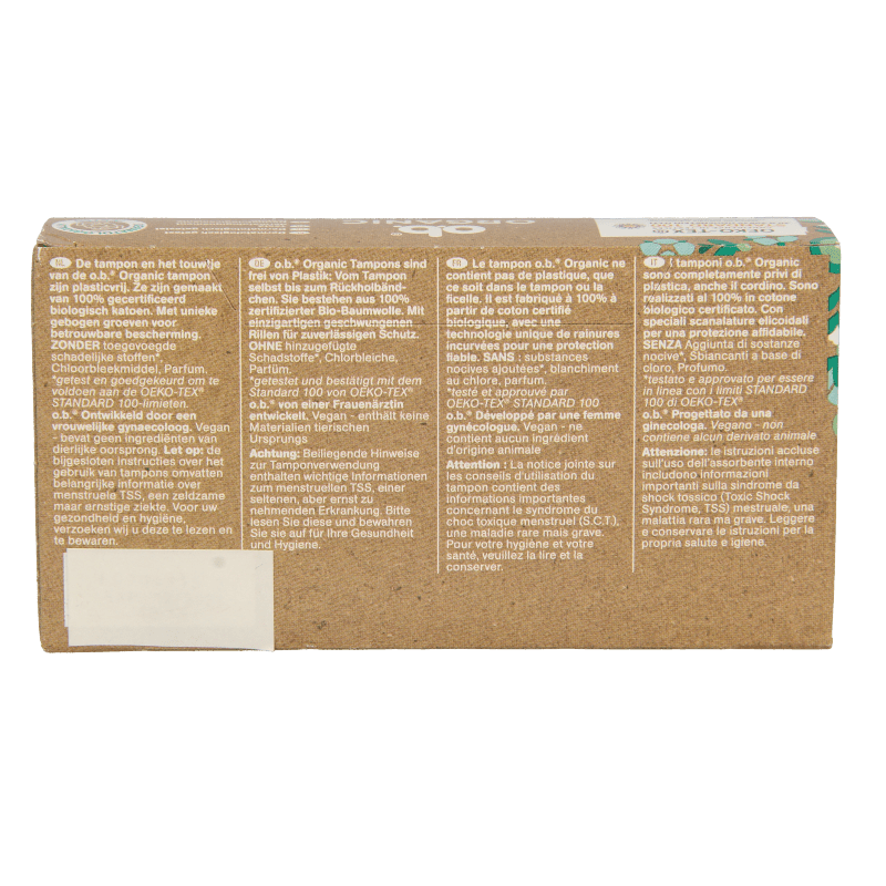 OB Tampons organic normal 16 Stuks - DrogistWereld