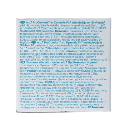 OB Tampons procomfort normal 32 Stuks - DrogistWereld