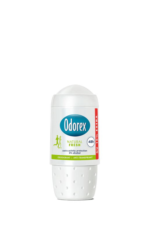 Odorex Body heat responsive roller natural fresh 55 Milliliter - DrogistWereld