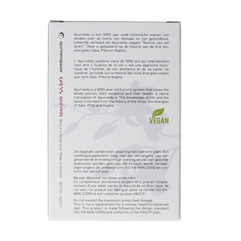 Ojas Ayurmenopause 60 Vegetarische capsules - DrogistWereld