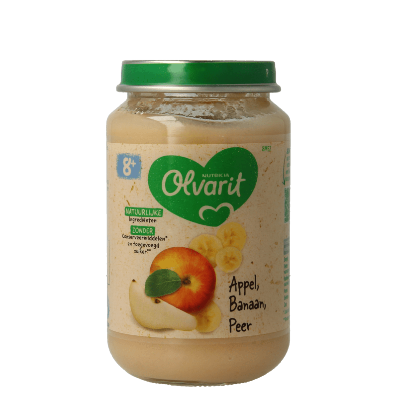 Olvarit Appel banaan peer 8M57 200 Gram - DrogistWereld