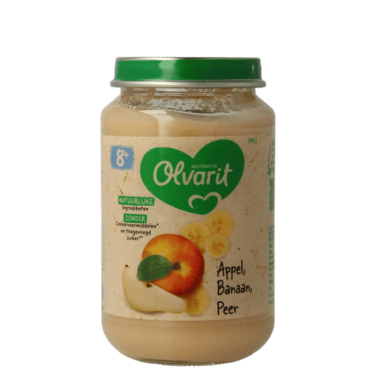 Olvarit Appel banaan peer 8M57 200 Gram - DrogistWereld