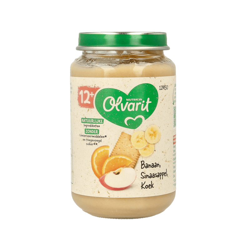 Olvarit Banaan sinaas koek 12M50 200 Gram - DrogistWereld