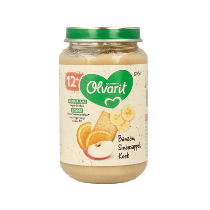 Olvarit Banaan sinaas koek 12M50 200 Gram - DrogistWereld