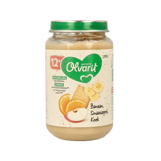 Olvarit Banaan sinaas koek 12M50 200 Gram - DrogistWereld