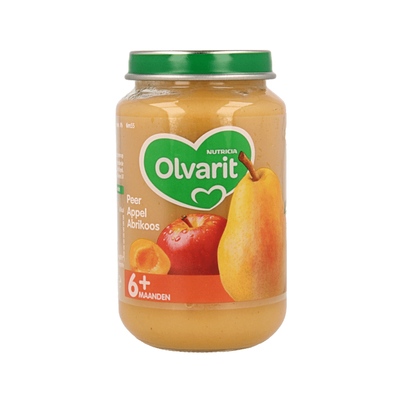 Olvarit Peer appel abrikoos 6M55 200 Gram - DrogistWereld