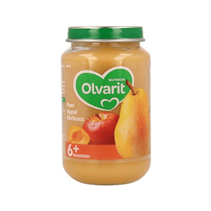 Olvarit Peer appel abrikoos 6M55 200 Gram - DrogistWereld