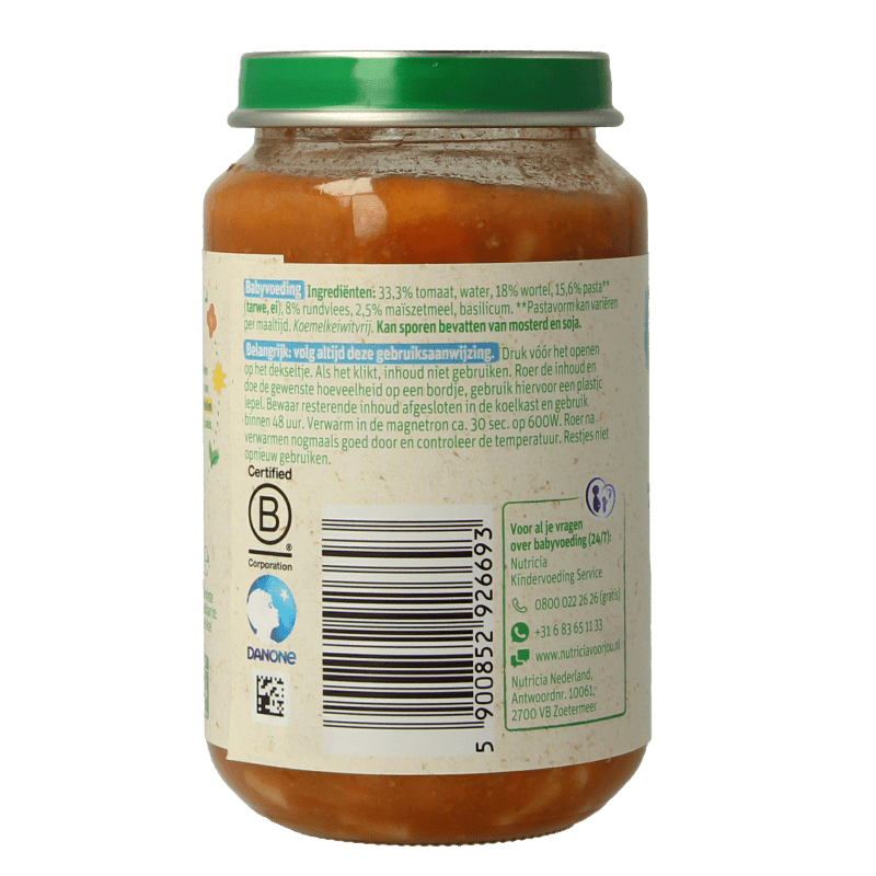 Olvarit Spaghetti bolognese 8M10 200 Gram - DrogistWereld