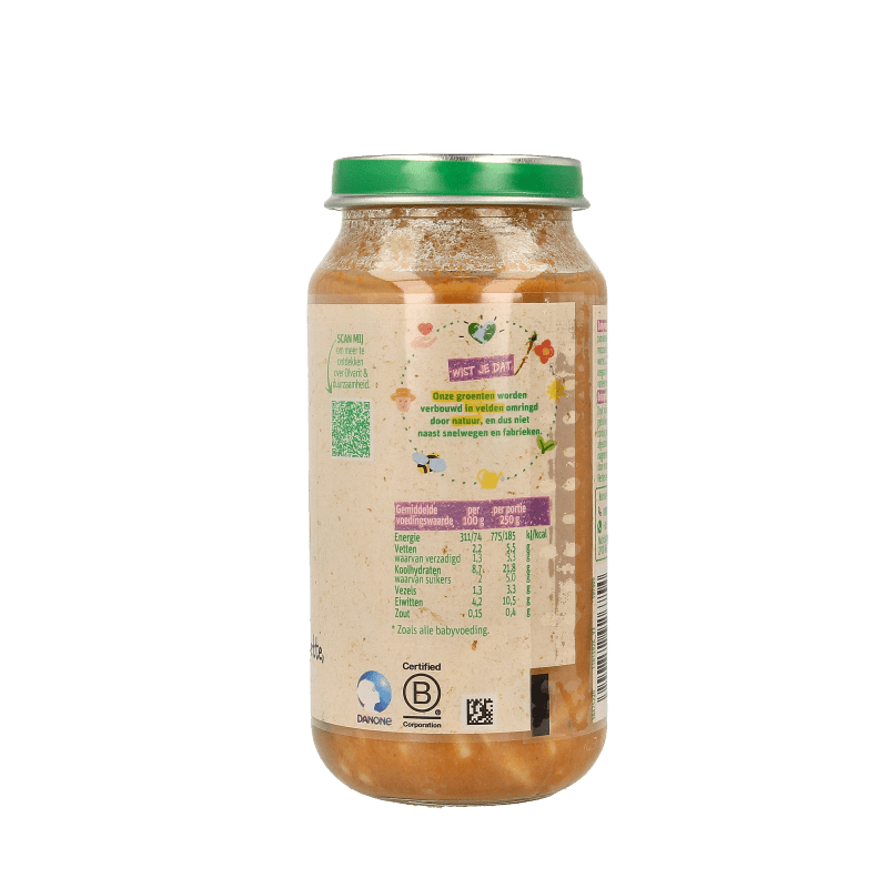 Olvarit Vegetarische pasta courgette mozzarella 15M09 250 Gram - DrogistWereld