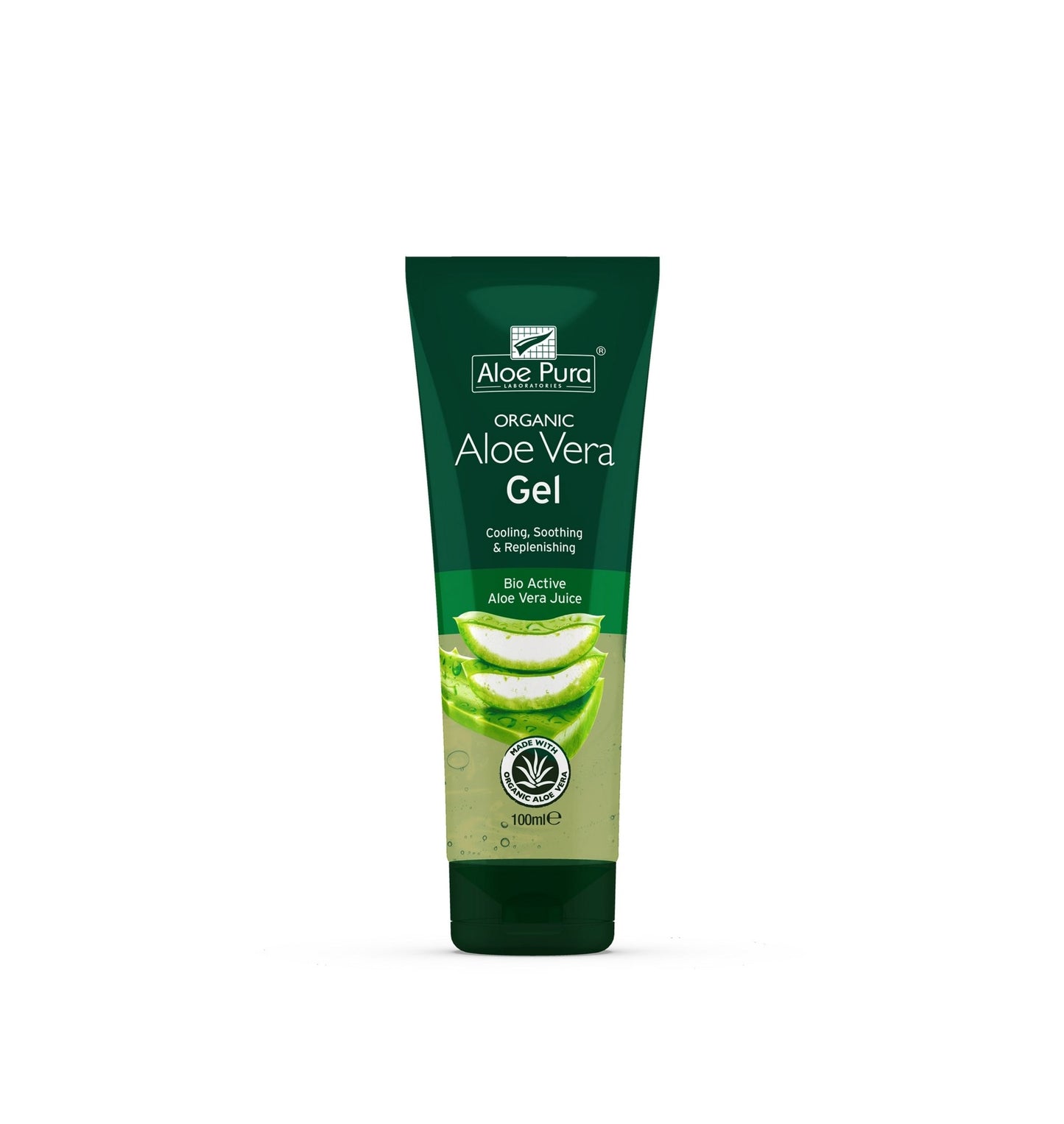 Optima Aloe pura aloe vera gel organic original 100 Milliliter - DrogistWereld
