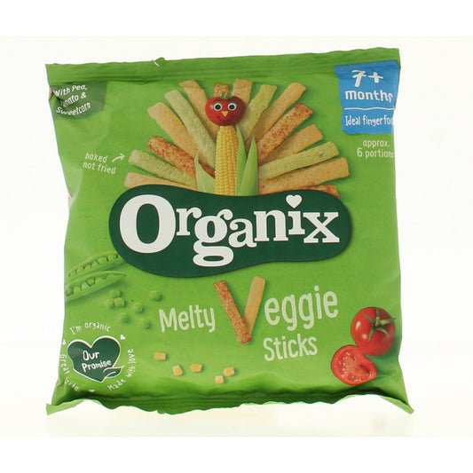 Organix Veggie groente sticks 7 maanden bio 15 Gram - DrogistWereld