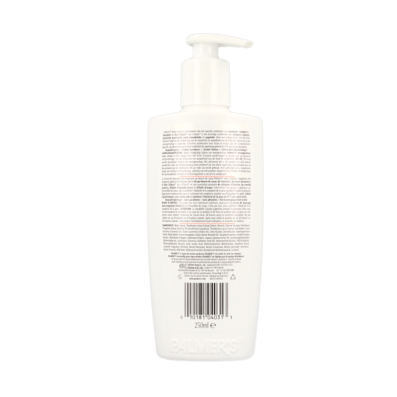 Palmers Cocoa butter massage lotion striae 250 Milliliter - DrogistWereld