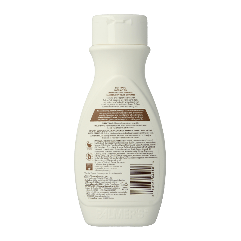 Palmers Coconut oil formula bodylotion 250 Milliliter - DrogistWereld