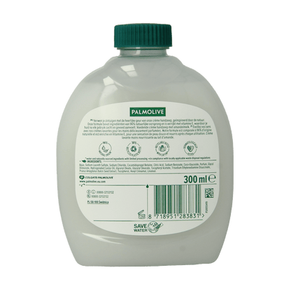 Palmolive Vloeibare zeep melk & amandel navulling 300 Milliliter - DrogistWereld