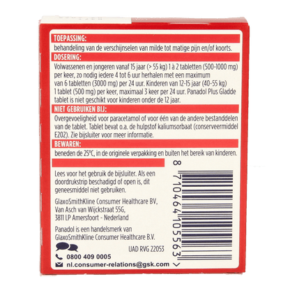 Panadol Plus glad 24 Tabletten - DrogistWereld