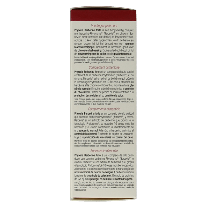 Physalis Berberine forte 30 Tabletten - DrogistWereld