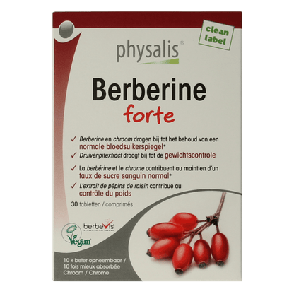Physalis Berberine forte 30 Tabletten - DrogistWereld