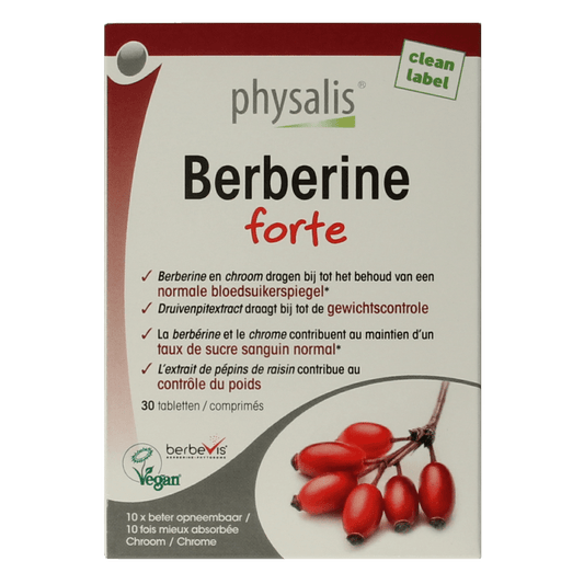 Physalis Berberine forte 30 Tabletten - DrogistWereld