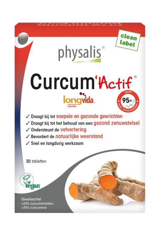 Physalis Curcum actif 30 Tabletten - DrogistWereld