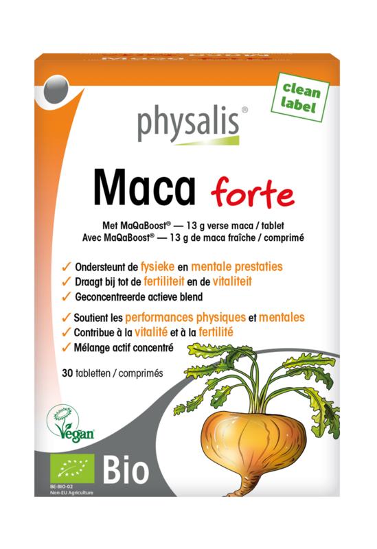 Physalis Maca forte bio 30 Tabletten - DrogistWereld