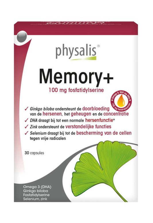 Physalis Memory+ 30 Softgels - DrogistWereld