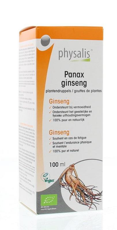 Physalis Panax ginseng bio 100 Milliliter - DrogistWereld
