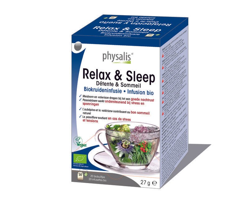 Physalis Relax & sleep thee bio 20 Zakjes - DrogistWereld