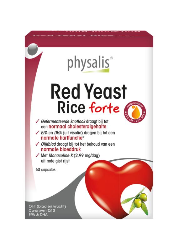 Physalis Rode gist rijst 60 Capsules - DrogistWereld