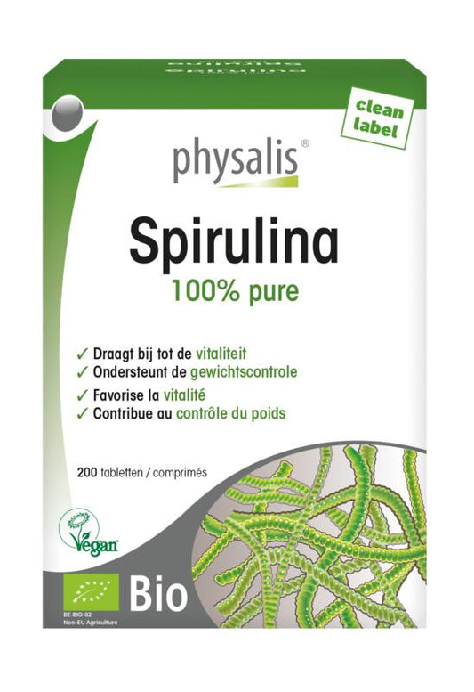 Physalis Spirulina bio 200 Tabletten - DrogistWereld