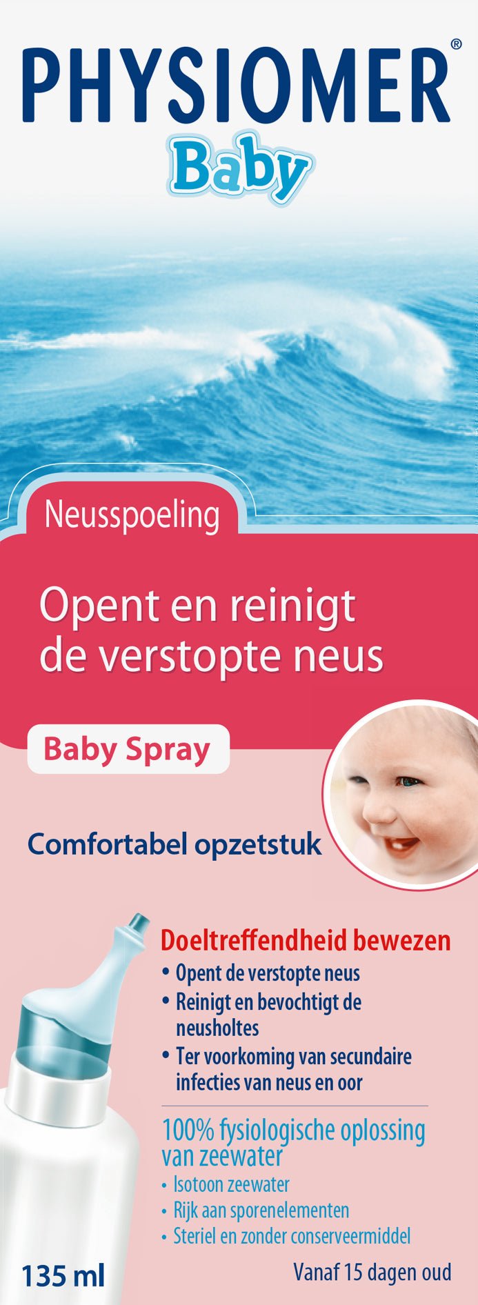 Physiomer Baby comfort 135 Milliliter - DrogistWereld