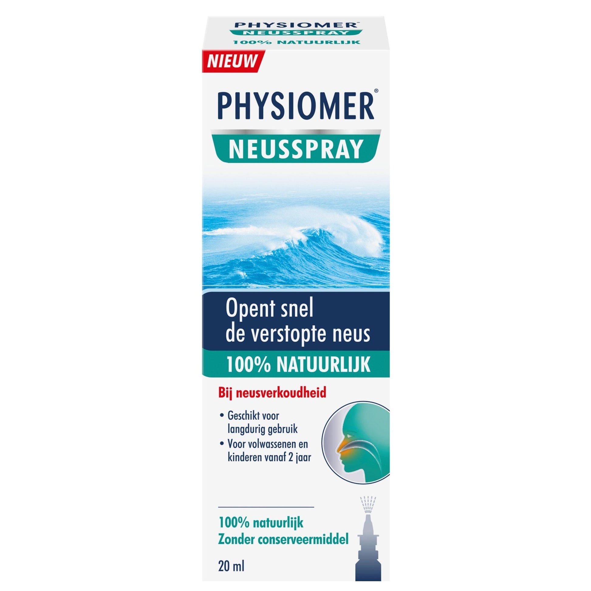 Physiomer Neusspray natuurlijk 20 Milliliter - DrogistWereld