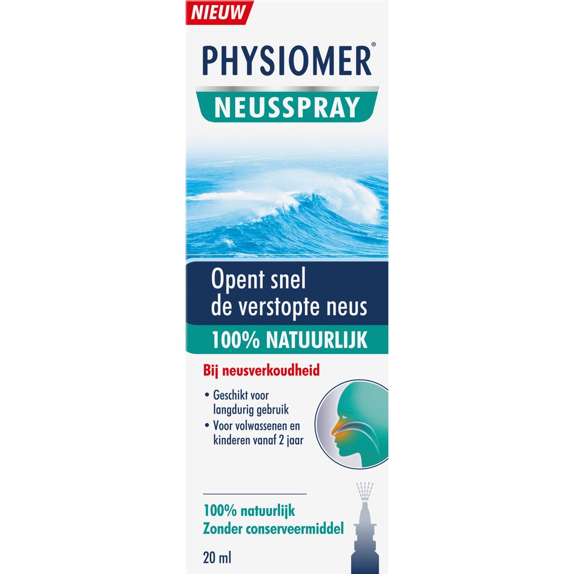 Physiomer Neusspray natuurlijk 20 Milliliter - DrogistWereld
