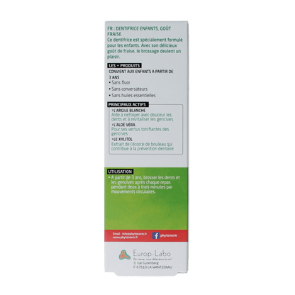 Phytonorm Dragondent tandpasta kind aardbei 50 Milliliter - DrogistWereld