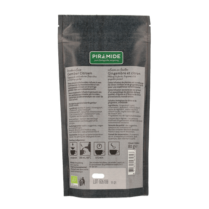 Piramide Gember citroen bio 80 Gram - DrogistWereld