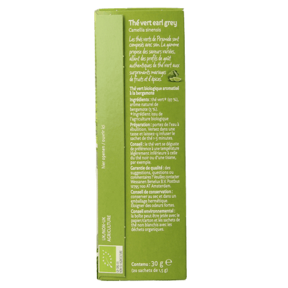 Piramide Groene thee & earl grey eko bio 20 Zakjes - DrogistWereld