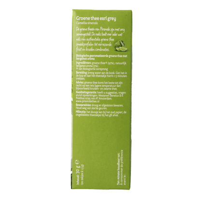 Piramide Groene thee & earl grey eko bio 20 Zakjes - DrogistWereld