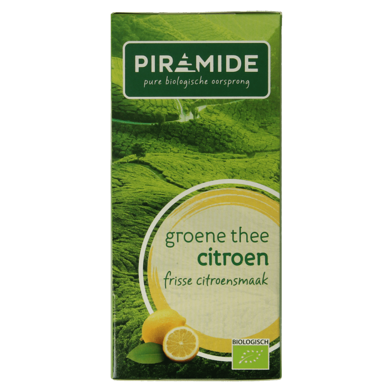 Piramide Groene thee met citroen eko bio 20 Zakjes - DrogistWereld