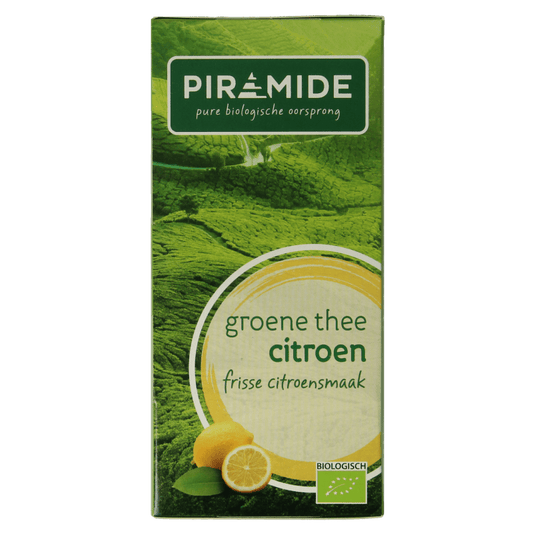 Piramide Groene thee met citroen eko bio 20 Zakjes - DrogistWereld