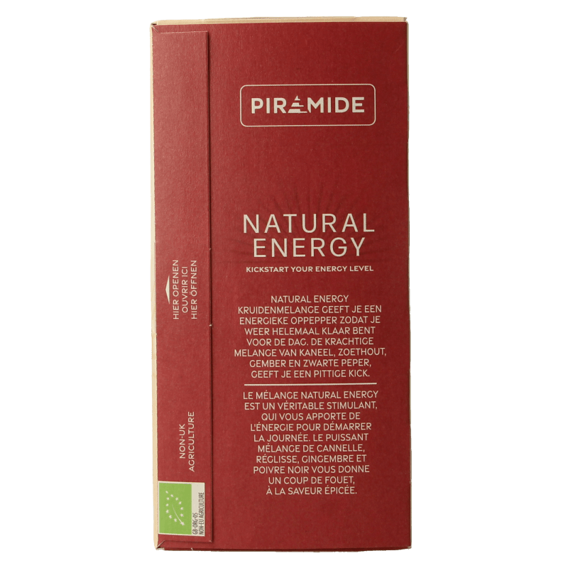 Piramide Natural energy bio 20 Zakjes - DrogistWereld